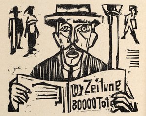 Neben der Heerstraße. Erzählungen von Jakob Bosshart. Der Friedensapostel - Werner Gütikofer von Ernst Ludwig Kirchner