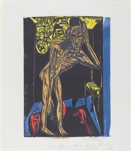 Peter Schlemihls wundersame Geschichte: Schlemihl in der Einsamkeit des Zimmers von Ernst Ludwig Kirchner