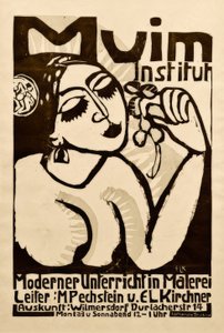 Plakat Muim Institut von Ernst Ludwig Kirchner