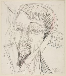 Porträt von Alfred Döblin von Ernst Ludwig Kirchner