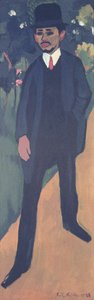 Porträt von Erich Heckel, 1911