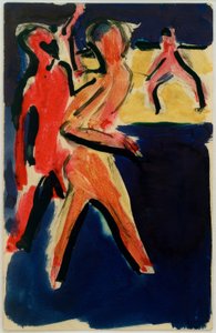 Postkarte an Erich Heckel vom 23 von Ernst Ludwig Kirchner