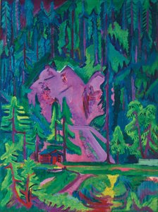 Steinbruch bei Wildboden, ca. 1923 von Ernst Ludwig Kirchner