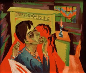 Selbstporträt als Kranker von Ernst Ludwig Kirchner