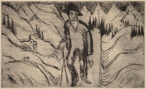 Der Wanderer von Ernst Ludwig Kirchner