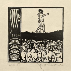 Vor den Menschen von Ernst Ludwig Kirchner