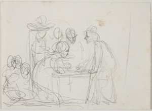 Studie zu "Der Briefschreiber und das Mädchen" von Ernst Meyer
