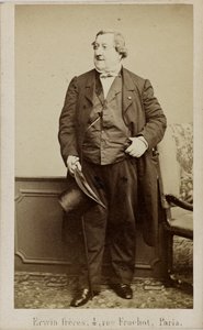 Porträt des Komponisten Gioachino Antonio Rossini 1792-1868, frühe 1860er Jahre