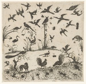 Vögel von Esaias van Hulsen