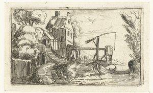 Haus oder Fabrik an einem Kanal von Esaias van de Velde (rejected attribution)