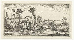 Bauernhof an einem Kanal bei Haarlem