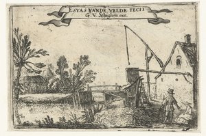 Bauernhof an einem Kanal von Esaias van de Velde