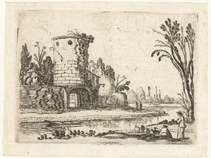 Runder Turm mit einem Tor