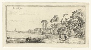 Wanderer auf einem Weg bei Hillegom von Esaias van de Velde