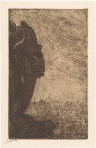 Chimäre von Notre-Dame von Etha Fles (signed by artist)
