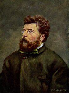 Musik. Der französische Komponist Georges Bizet. Illustration von Georges Bizet, Österreich, ca. 1900 von Etienne (after) Carjat