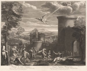 Das Martyrium des Heiligen Sebastian von Etienne Baudet, after Annibale Carracci