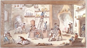 Plünderung eines Bauernhofs während der Französischen Revolution