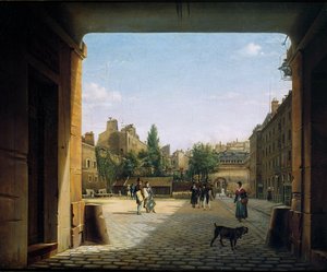 Der Innenhof des Institut de France, 1825-62 von Etienne Bouhot
