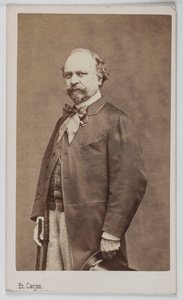Porträt von Guiseppe Palizzi (1813-1887), italienischer Maler. von Etienne Carjat