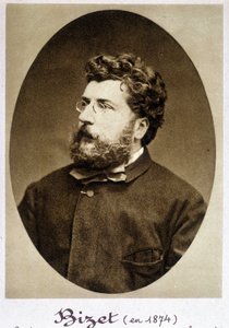 Porträt von Georges Bizet (1838 - 1875) im Jahr 1874