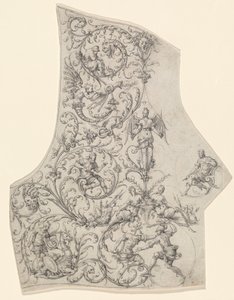 Die Rückenplatte einer Parade-Rüstung, um 1557