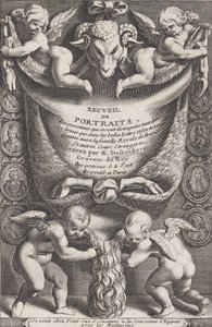 Frontispiz aus Sammlung von Porträts