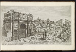 Konstantinsbogen in Rom von Etienne Duperac