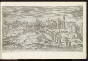 Monte Celio in Rom (Bauwerke aus der Antike) von Etienne Duperac