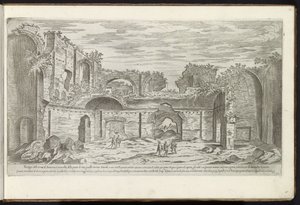 Ruinen der Caracalla-Thermen in Rom von Etienne Duperac