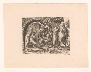 Fabel vom Satyr und dem Bauern, der in seine Suppe und in seine Hände bläst