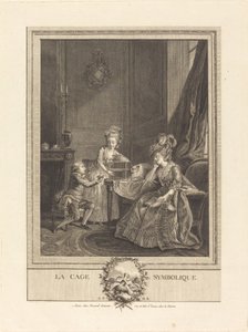 Der symbolische Käfig von Etienne Fessard after Charles Lepeintre