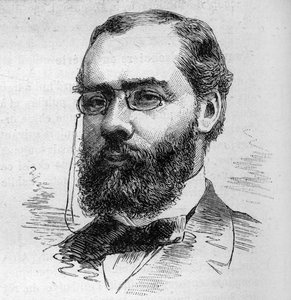 Porträt von Maurice Rouvier (1842-1911), französischer Anwalt, Bankier, Journalist und Politiker. Gravur von Bocour in „Le Monde Illustré“ Nr. 1287 vom 26. November