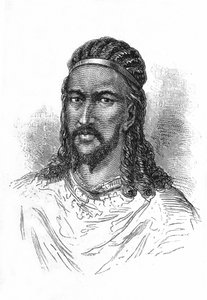 Porträt des Kaisers Theodoros von Abessinien
