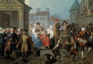 Karneval auf den Straßen von Paris (Detail)