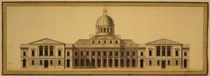 Entwurf für das US-Kapitol, 1793 von Etienne Sulpice Hallet