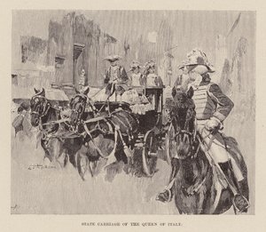 Staatskutsche der Königin von Italien von Ettore Tito