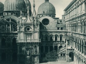 Hof des Dogenpalastes, Venedig, Italien, 1927 von Eugen Poppel
