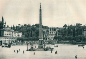 Piazza del Popolo und der Pincio-Hügel, Rom, Italien