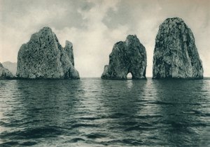 Die Faraglioni, Capri, Italien, 1927 von Eugen Poppel
