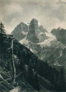 Ansicht der Brenta-Gruppe, Madonna di Campiglio, Dolomiten, Italien, 1927