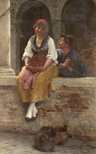 Das Angebot, 1887 von Eugen von Blaas