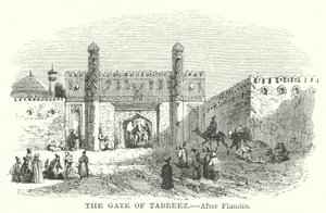 Das Tor von Tabreez von Eugene (after) Flandin