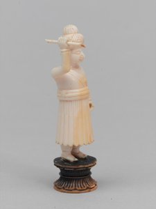 Schwarzer Bauer, Schachfigur, Indien