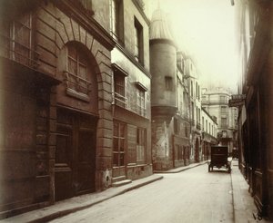 Hôtel des abbés de Fecamp, 3 rue Hautefeuille, 6. Arrondissement, Paris von Eugène Atget