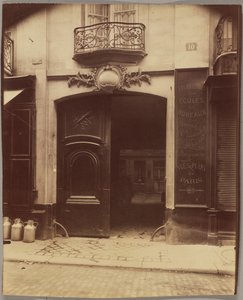 Haus, 10 rue du Petit-Pont, abgerissen von Eugène Atget