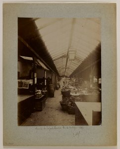 Marché des Enfants-Rouges, rue de Bretagne, 3. Arrondissement, Paris von Eugène Atget