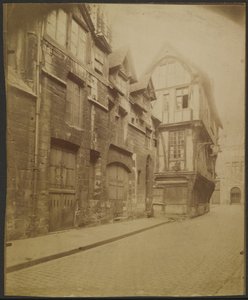 Rouen, Haus in der Rue Saint-Romain von Eugène Atget