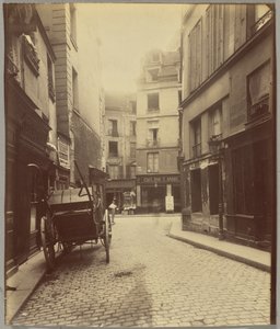 Rue Mazet und Rue Saint-André des Arts von Eugène Atget