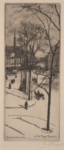 Eine Straße in Paris von Eugene Bejot